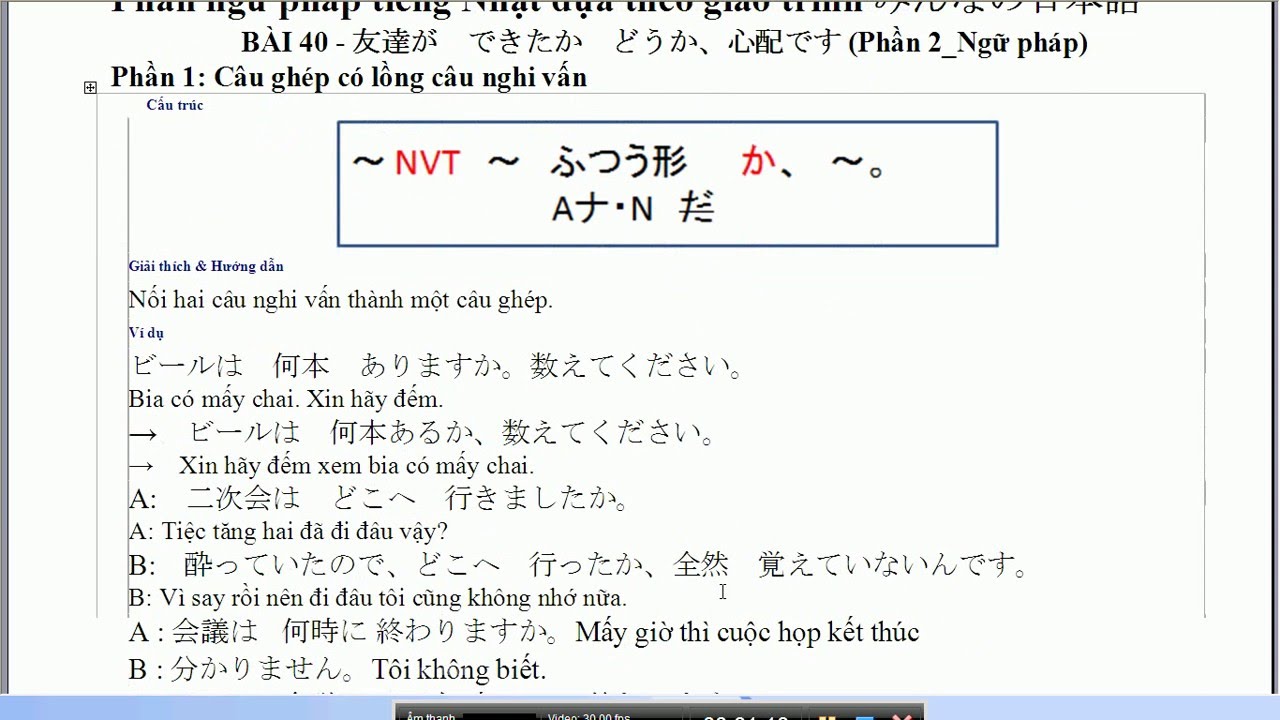 Cấu trúc ngữ pháp tiếng Nhật N2