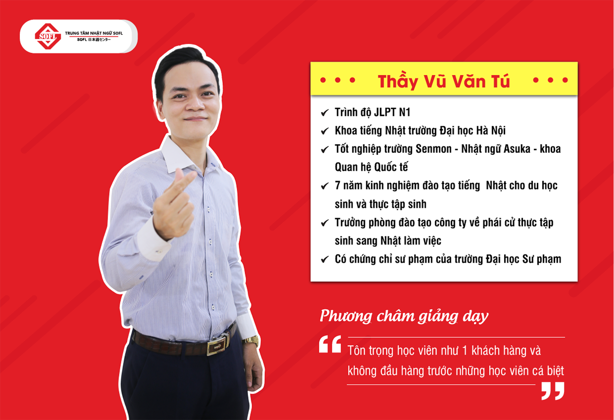 Đội ngũ giảng viên Nhật ngữ SOFL
