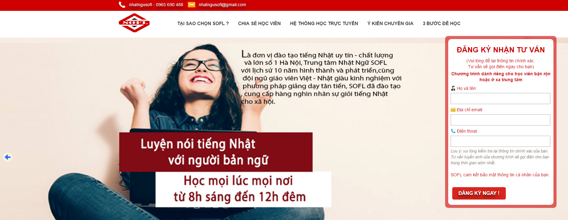 trung-tam-tieng-nhat-hoc-tieng-nhat-truc-tuyen Giao diện học trực tuyến của Nhật ngữ SOFL